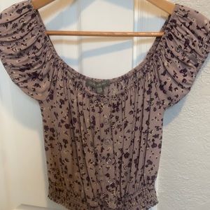 Floral off the shoulder top